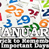 Trick to remember Important Days of a Month (January)