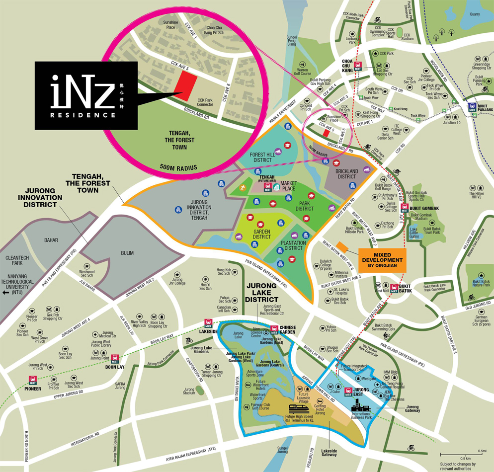 iNz Residence EC - Site Map