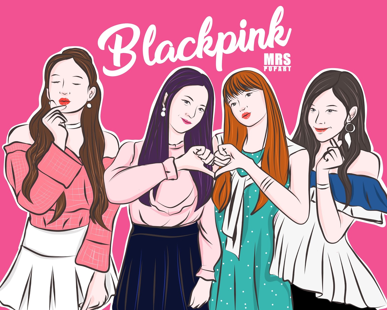 Gambar Kartun Blackpink Jennie Kartun Kocak
