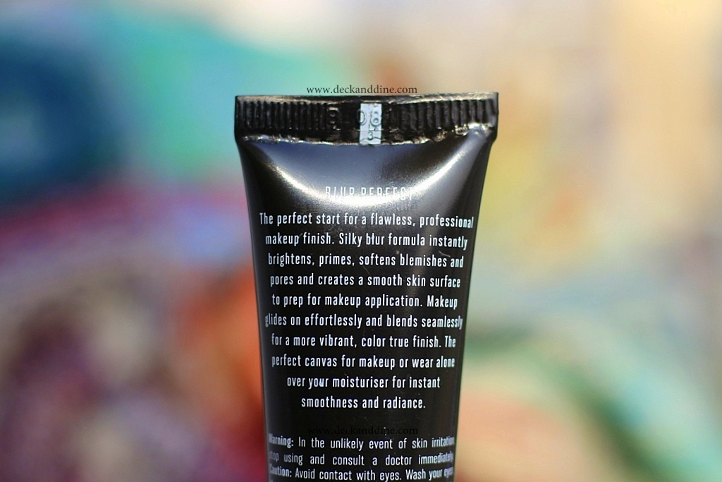 Lakme Absolute Blur Perfect Makeup Primer Review Deck and Dine