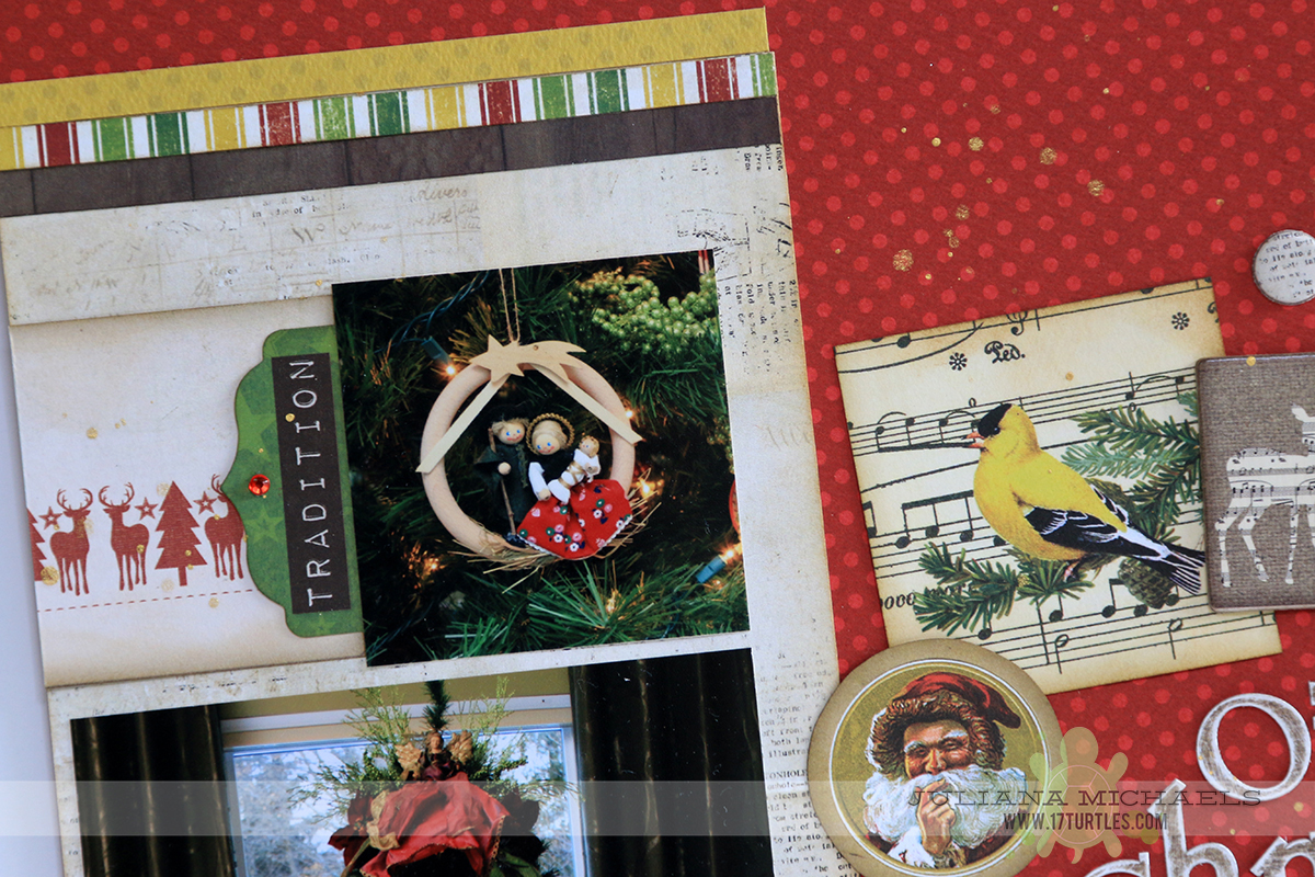 O Christmas Tree Scrapbook Page by Juliana Michaels featuring BoBunny Christmas Collage for the Scrapbook Generation CREATE Magazine - November 2014 Issue