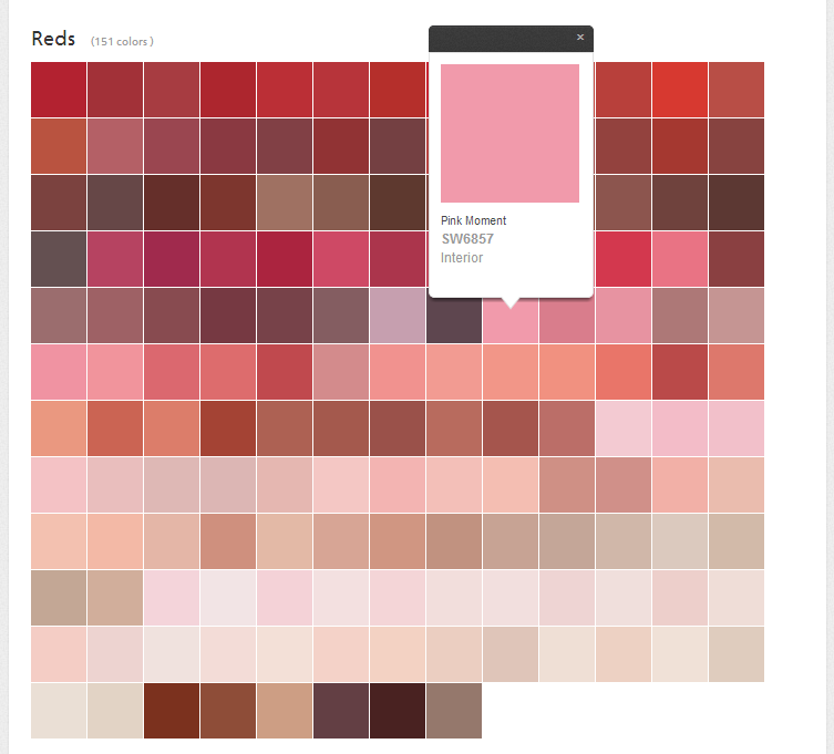John The Math Guy What Color Is Red Sherwin William S Red Family