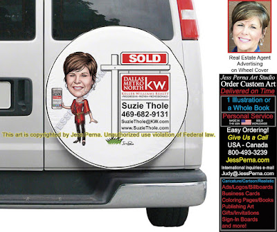 KW Real Estate Agent Tire Cover Ad