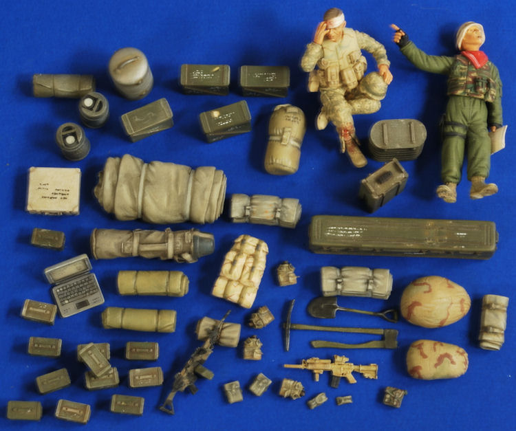 Verlinden Productions 1:35 WWII Europe US Infantry Two Resin Figures Kit #1437 