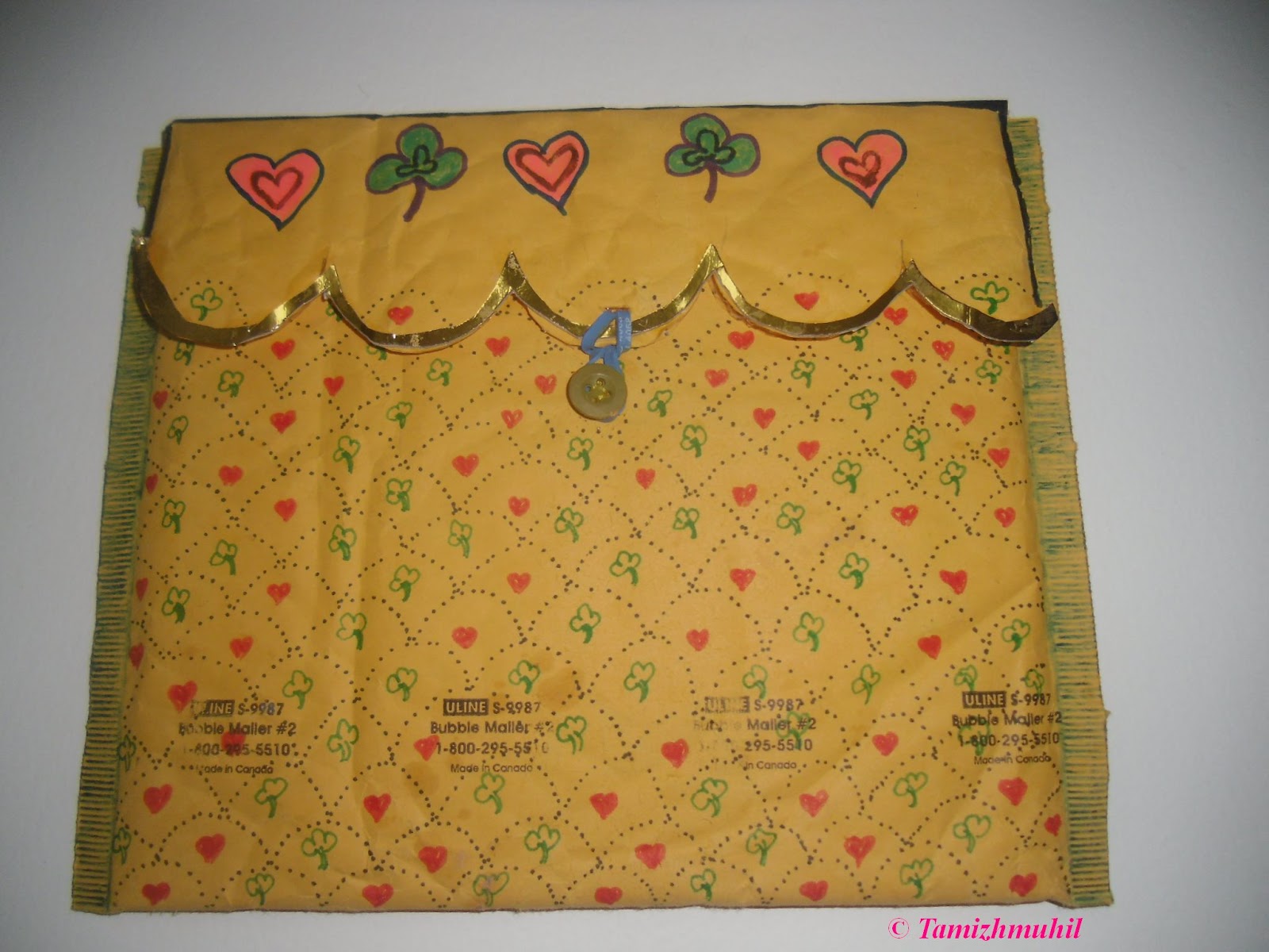 Decorated Bubble wrap Envelopes