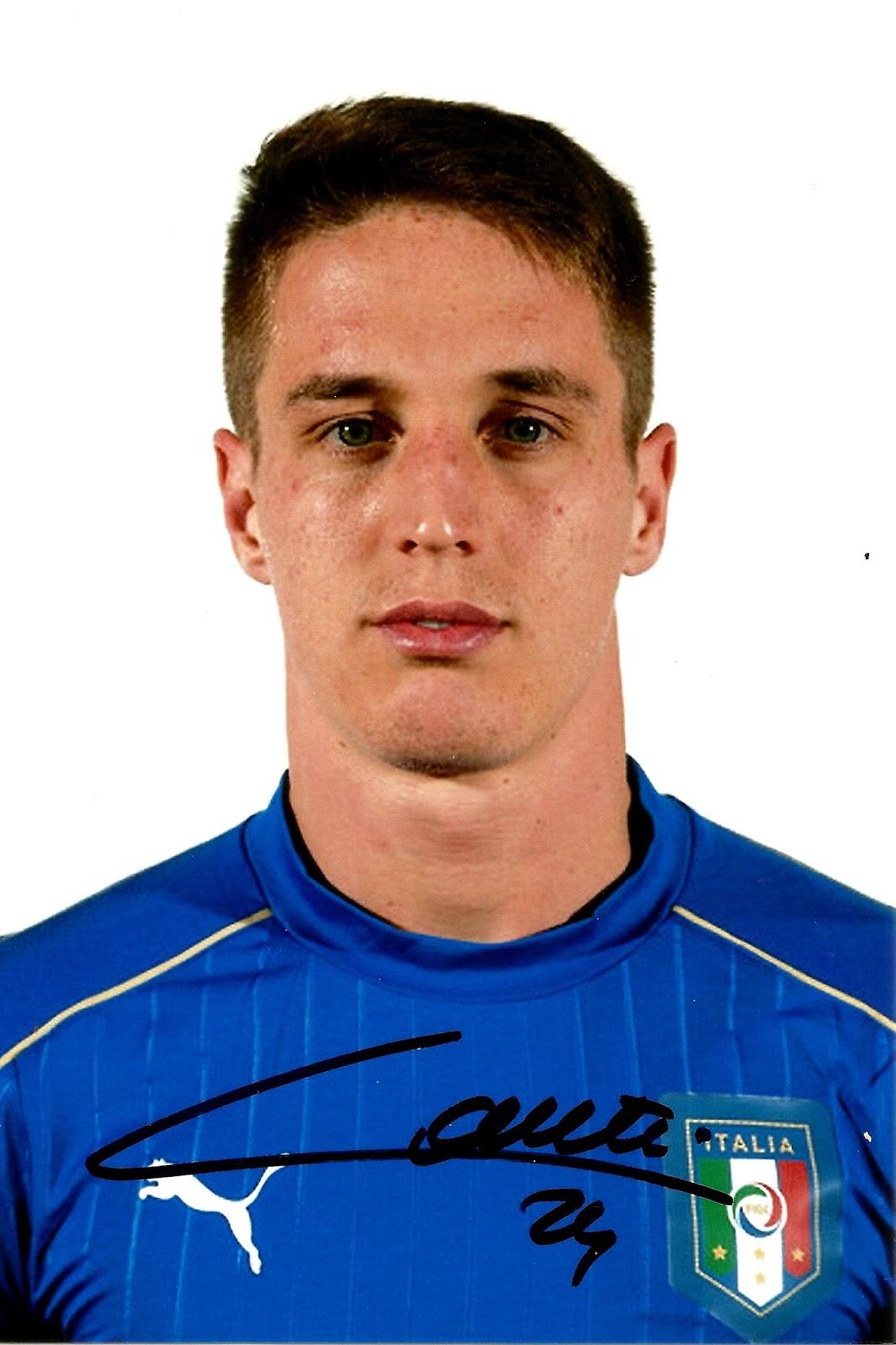 Autografy Bartka Andrea Conti