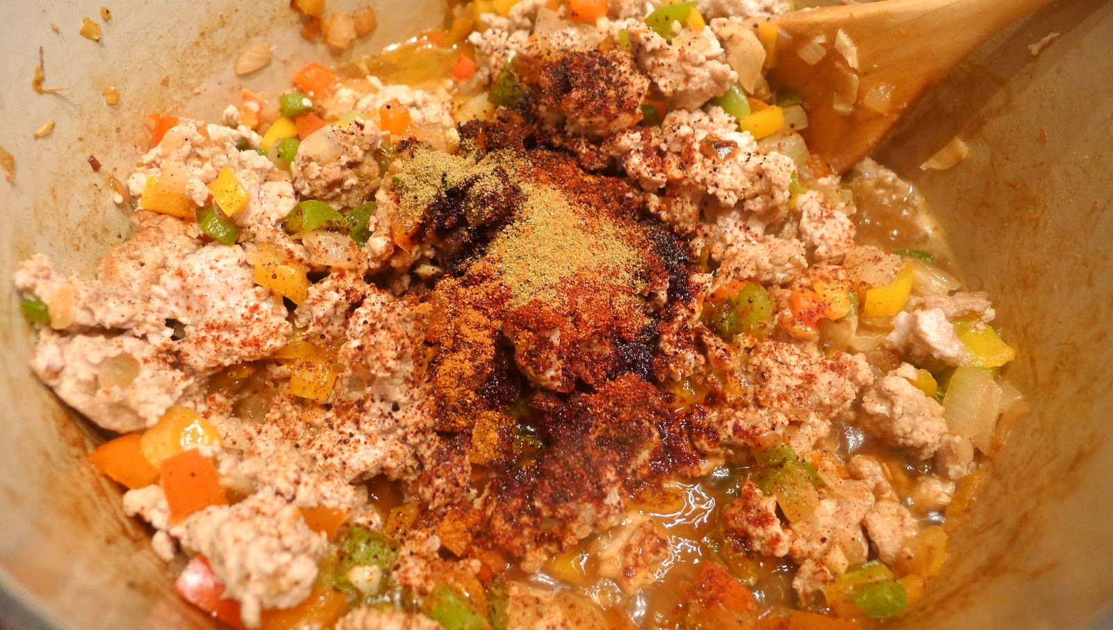 newFOOD tuesdayz Garbanzo and Black Bean Turkey Chili