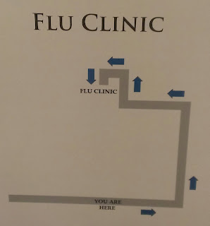 map to a flu clinic