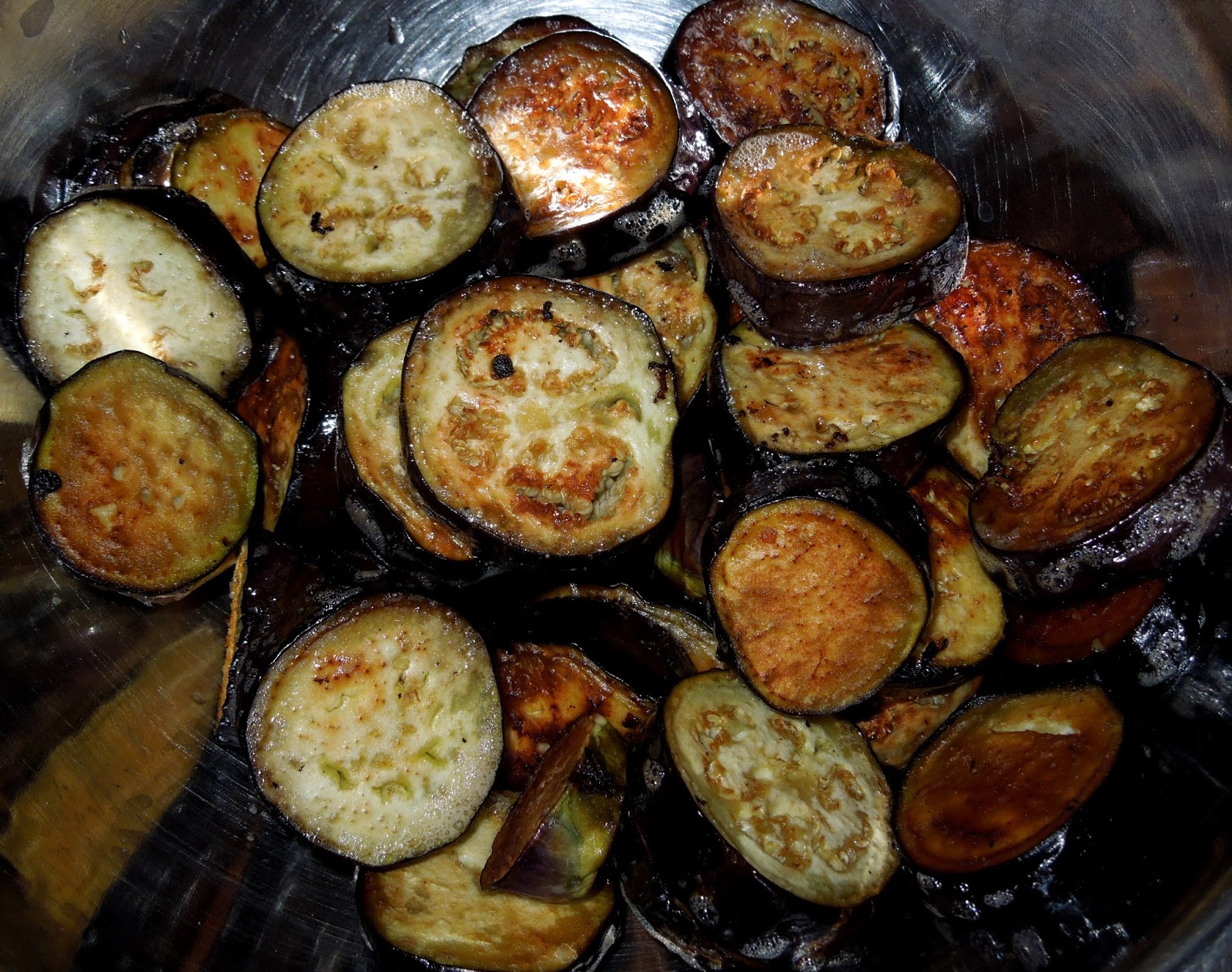 Жареные баклажаны кружочками