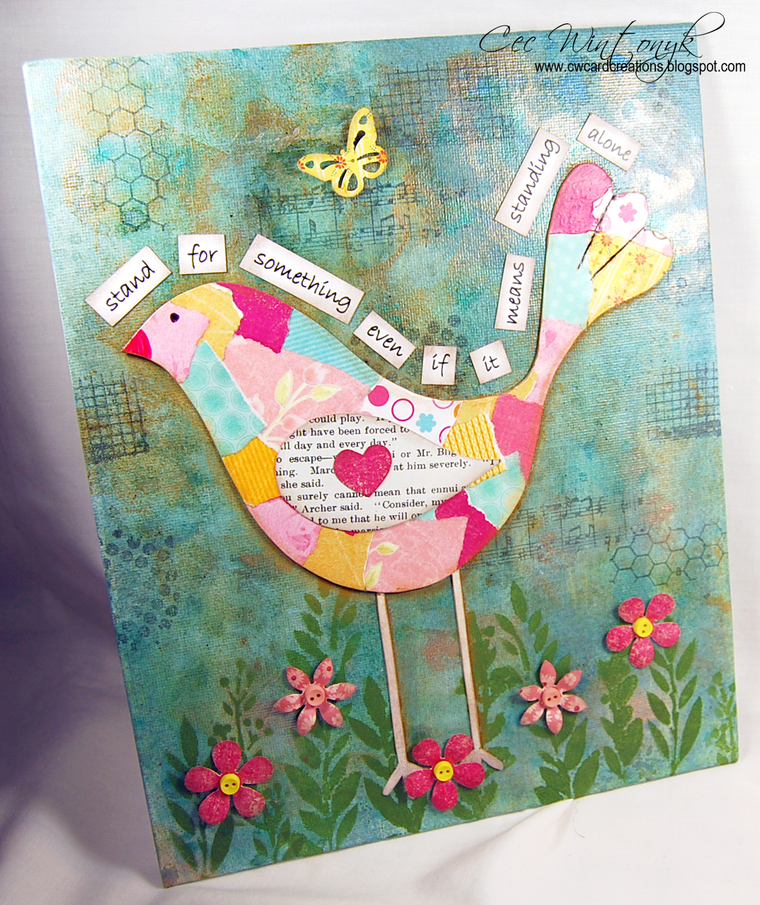 CW Card Creations: Patchwork Bird