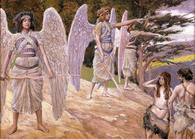 Adam and eve driven from paradise