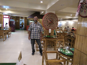 Seafarer/Blogger/Traveller Rudolph.A.Furtado in "Gams Delicacy Restaurant" in Guwahati.