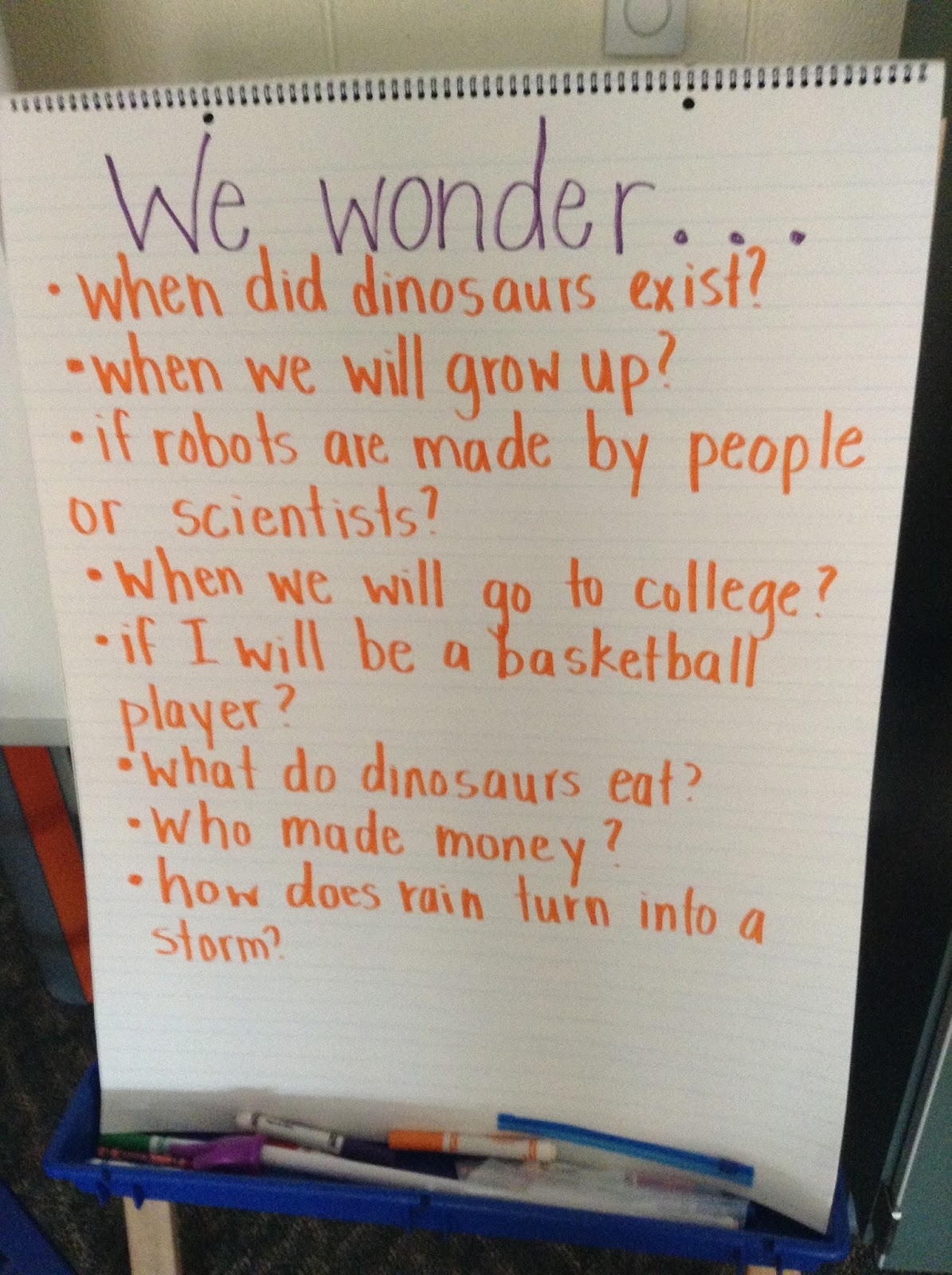 What does it mean to wonder? Fort Kindergarten