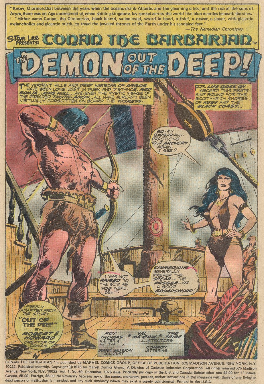 Read online Conan the Barbarian (1970) comic -  Issue #69 - 2