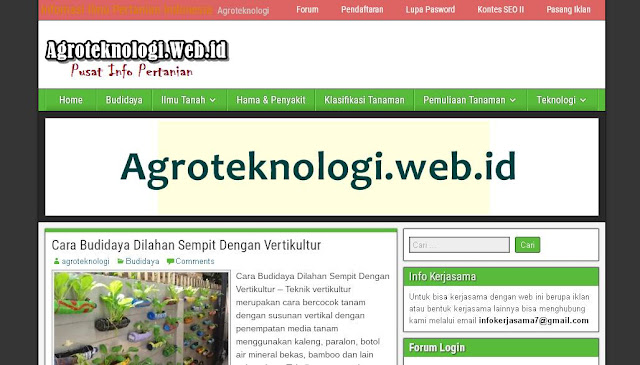 Forum dan Komunitas Pertanian Indonesia - Agroteknologi.web.id