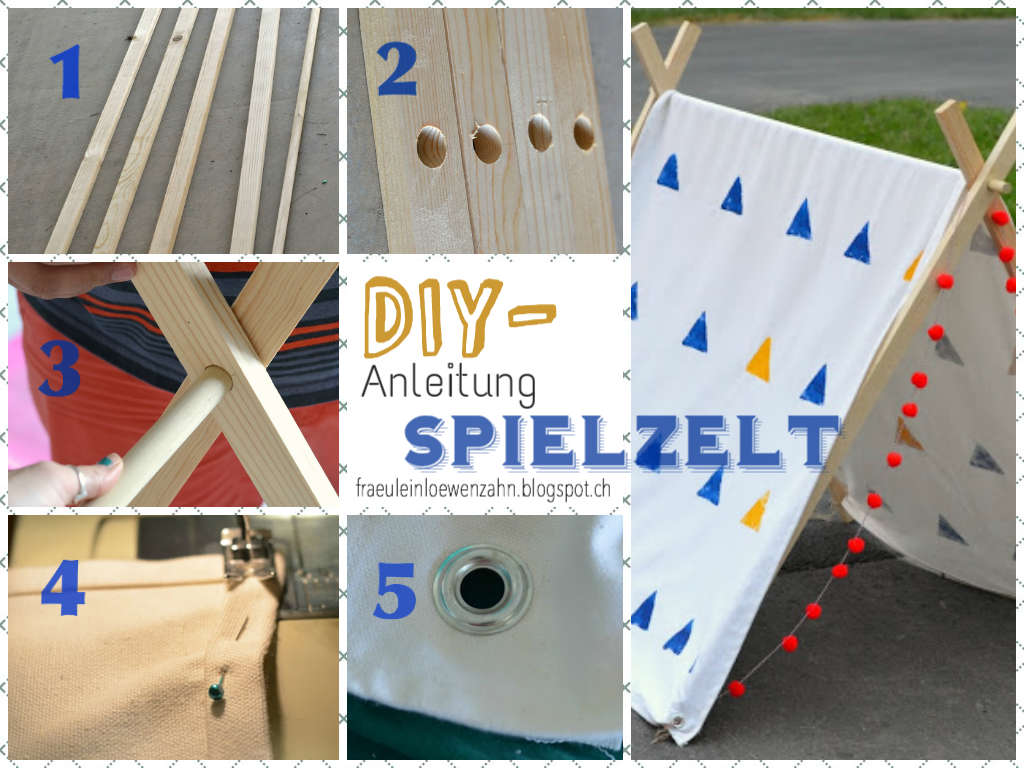 Fräulein Löwenzahn wird Kindergärtnerin: Bastelanleitung: SPIELZELT