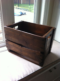 refinished stain crate