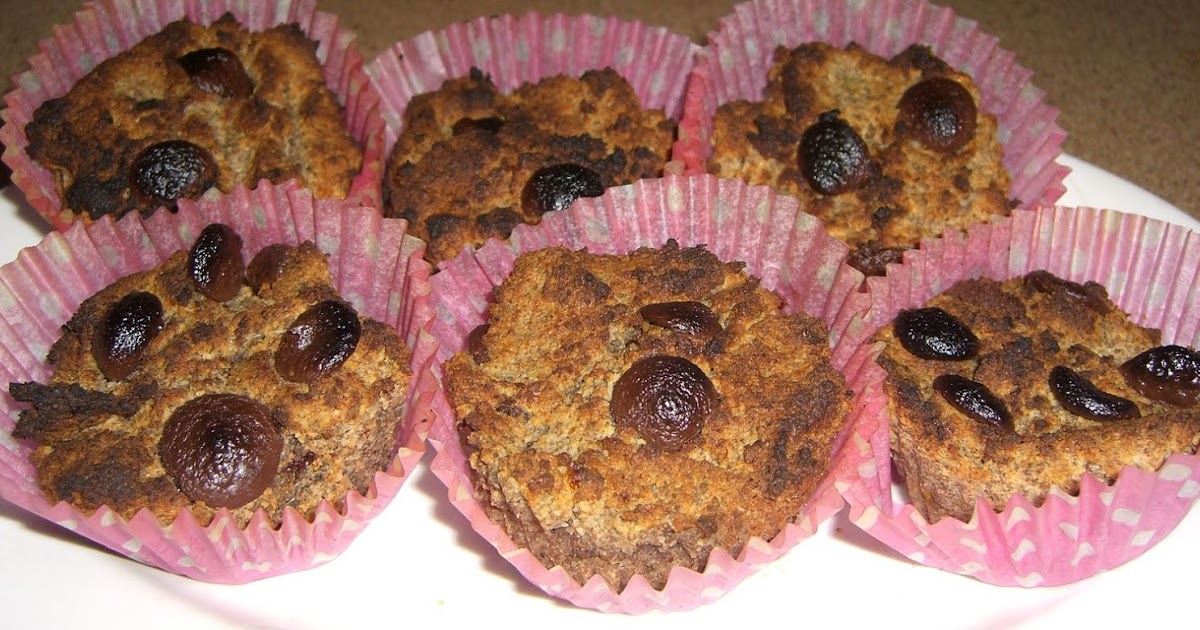 Flax Almond Meal Banana Muffins with Dark Chocolate (PRE diabetic