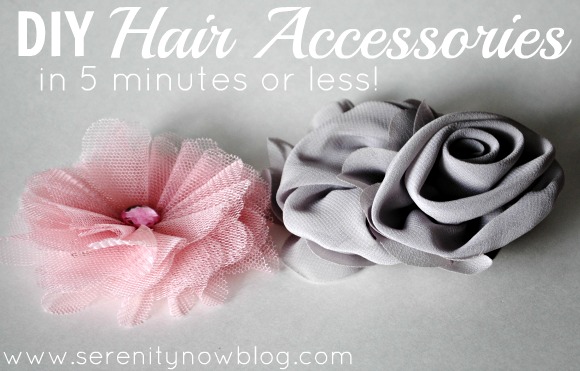 DIY Hair Accessories in 5 Minutes or Less, from Serenity Now