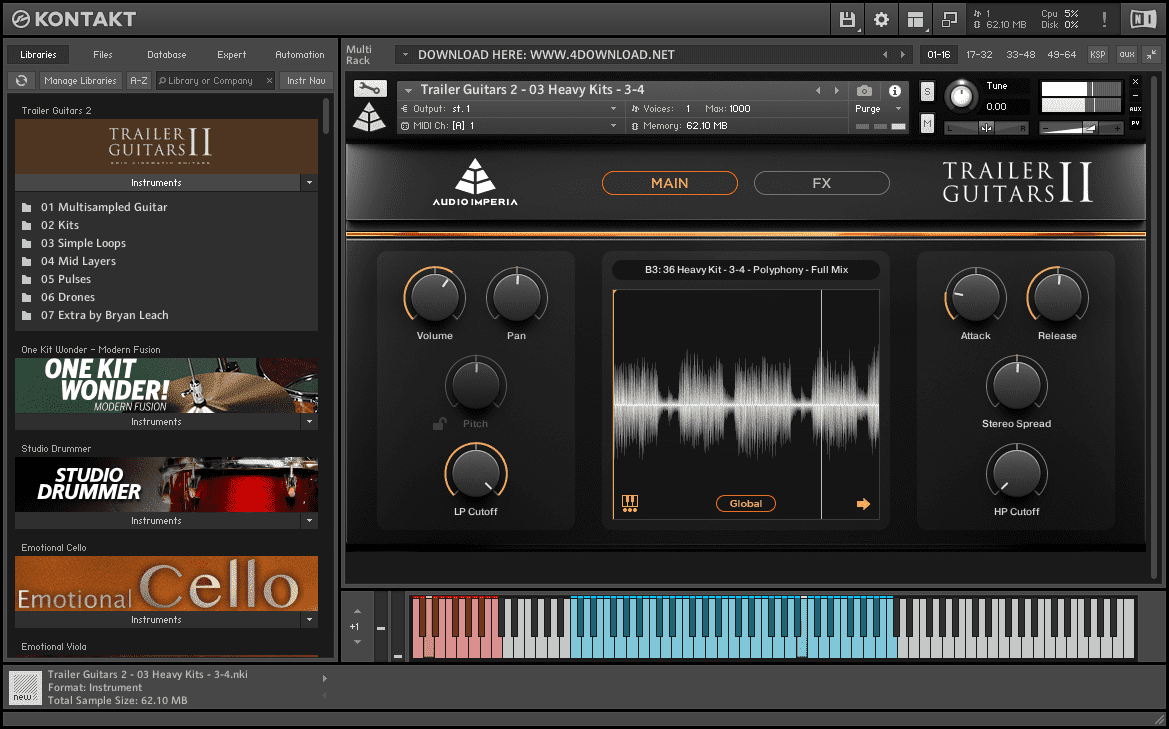 Audio Imperia Trailer Guitars 2 v1.1.0 KONTAKT Library latest version