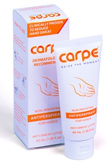 Carpe Antiperspirant Hand Lotion, A dermatologist-recommended, non