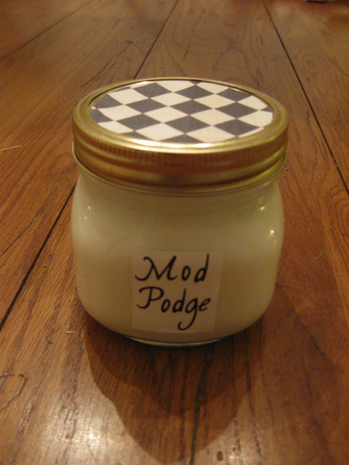 One day at a time..... Homemade Mod Podge