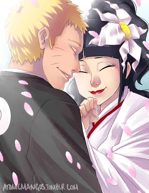 Hình ảnh Naruto và Hinata hôn nhau thật thấm thiết