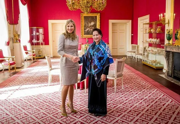 Dutch Queen Maxima receives the chairwoman of the National Assembly of Vietnam, Nguyen Thi Kim Ngan