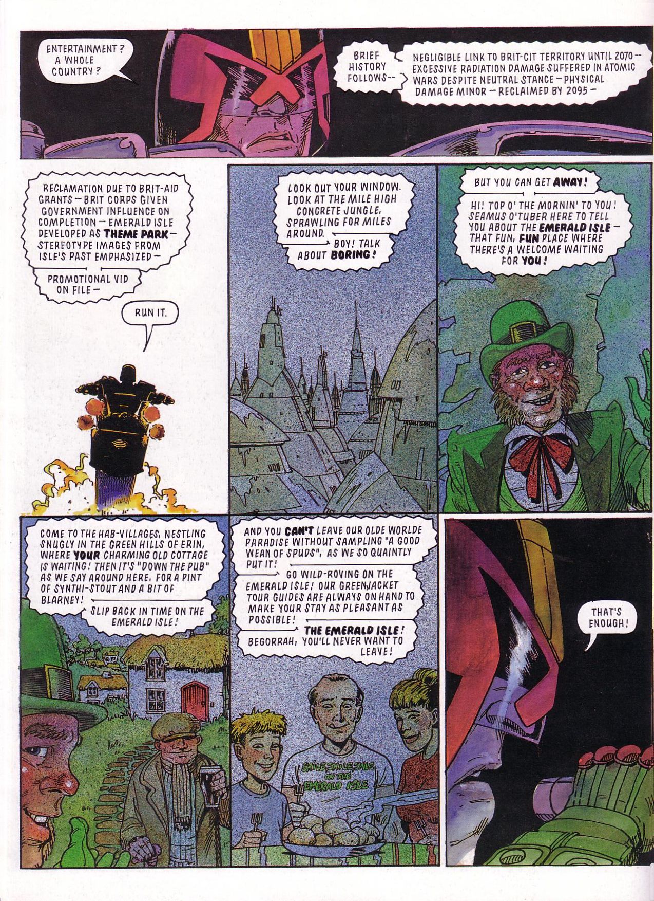 Read online Judge Dredd: Emerald Isle comic -  Issue # TPB - 14