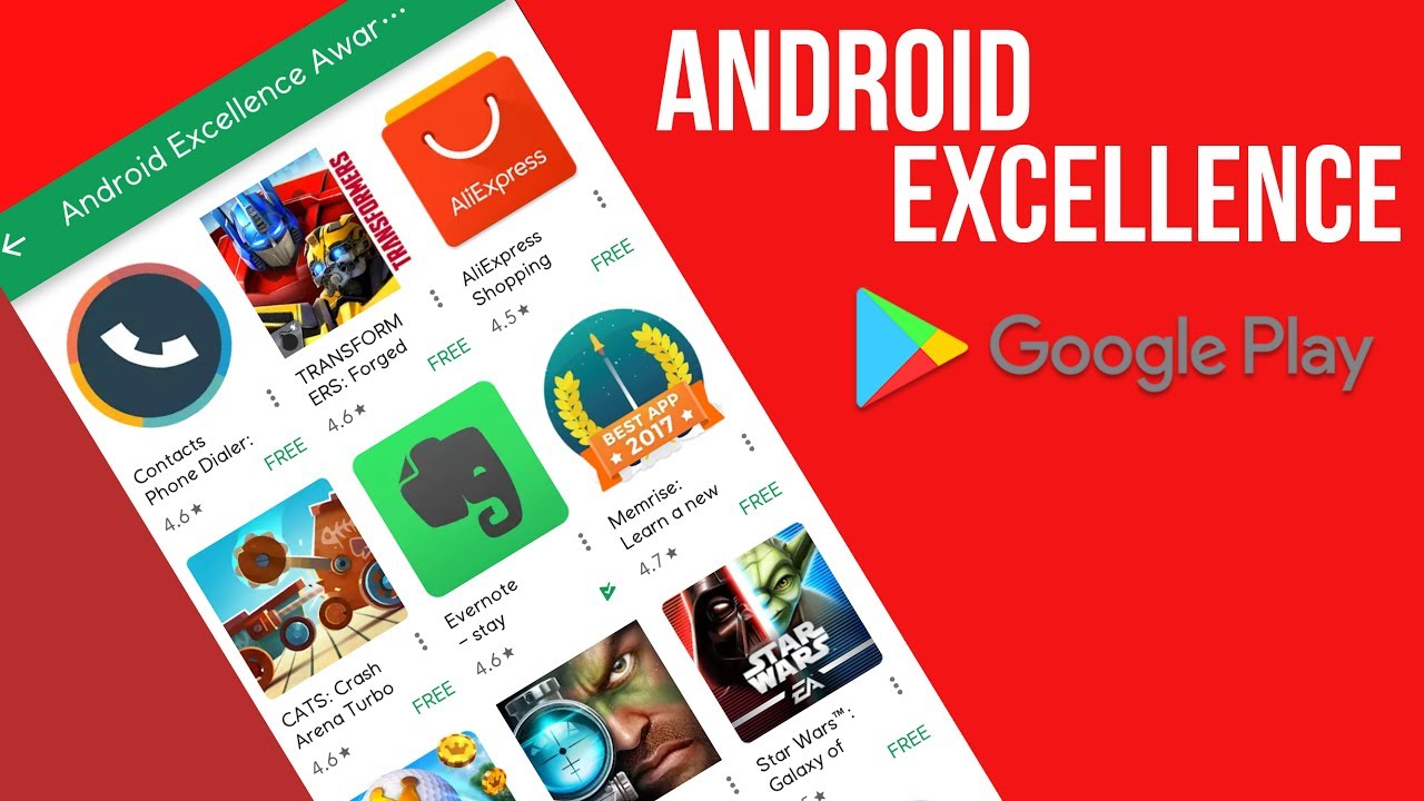 Check out these Best android Apps and Games listed by Google under