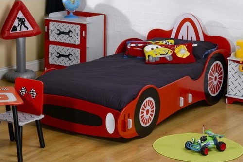 Camas para niños con forma de autos - Dormitorios colores y estilos