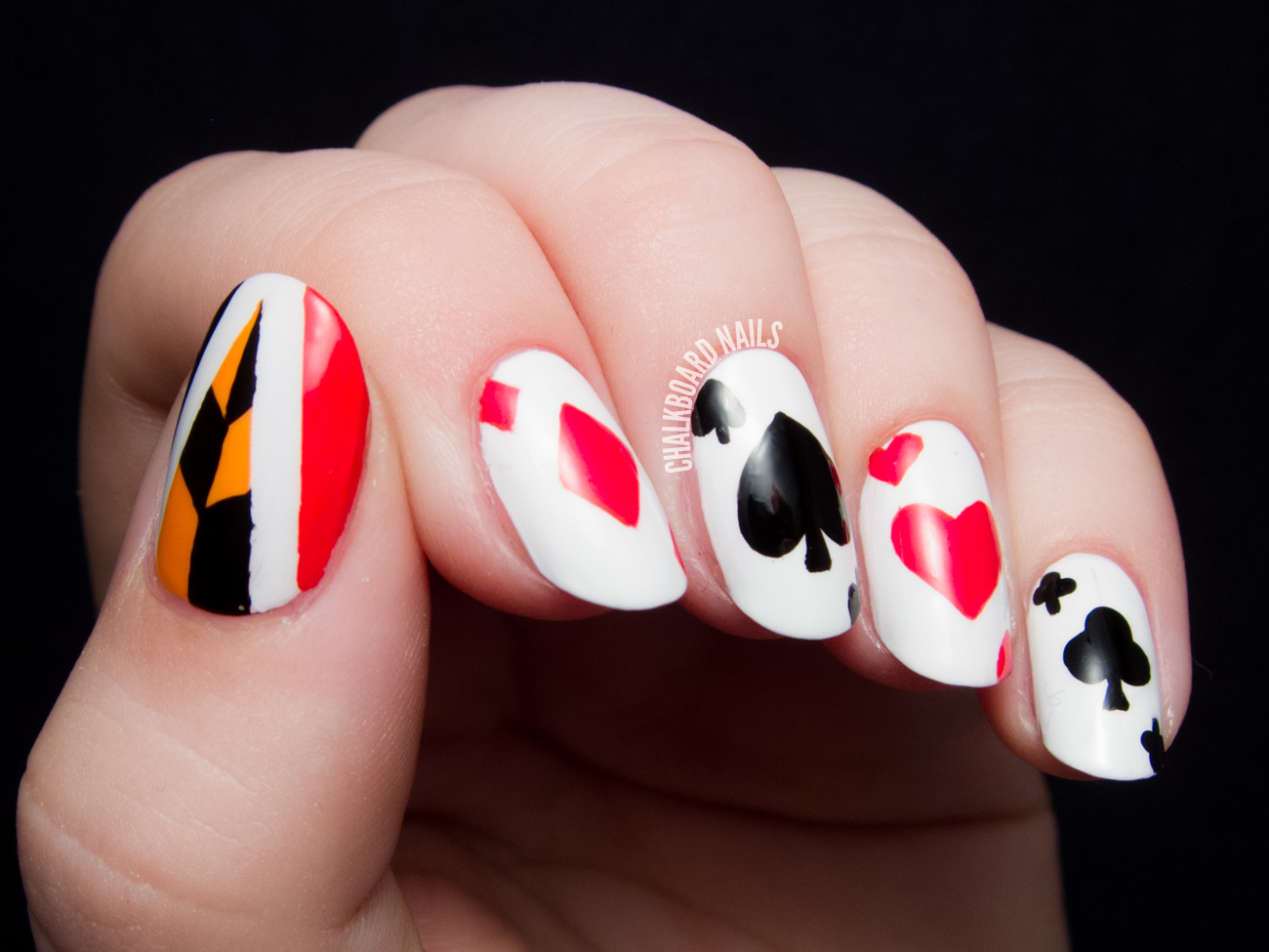 Queen of Hearts Nail Design for Long Nails - wide 1