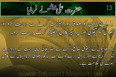 Golden words Hazrat Ali R.A urdu