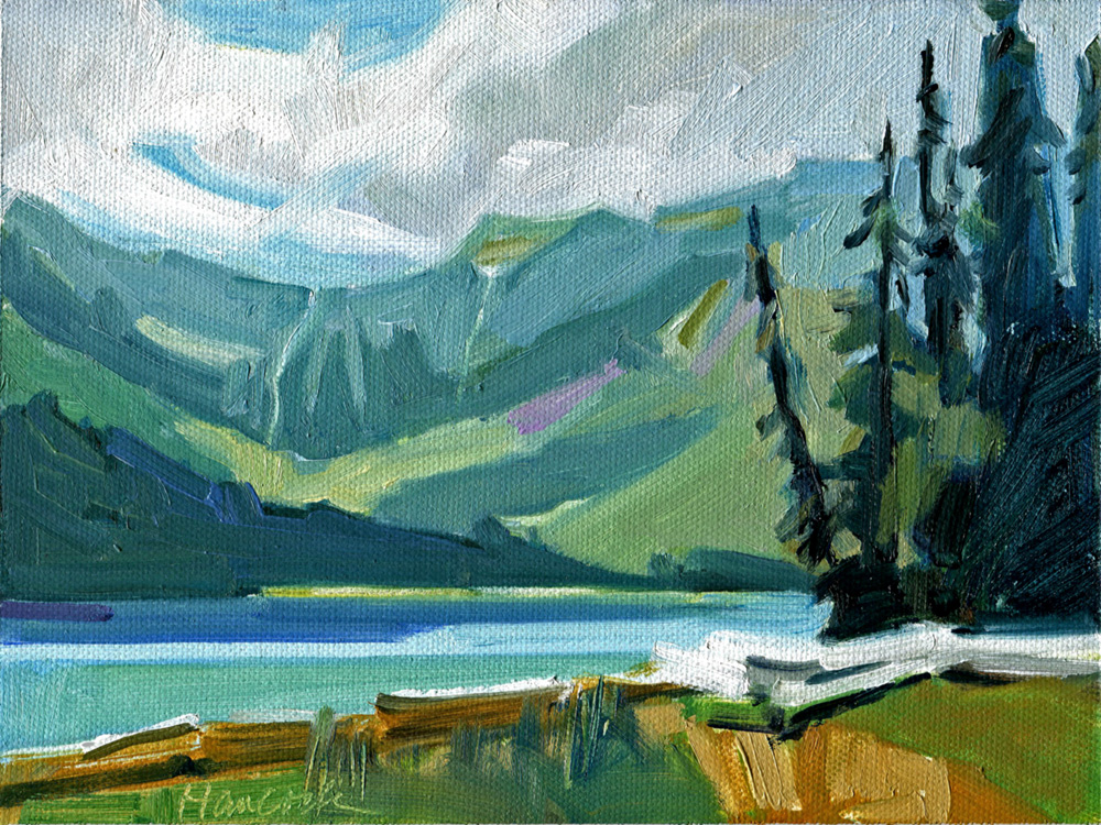 Gretchen Hancock's Paintings Avalanche Lake