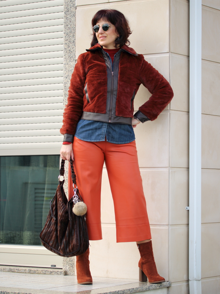Tany et La Mode: Rust, blue denim and brown: the perfect winter color ...