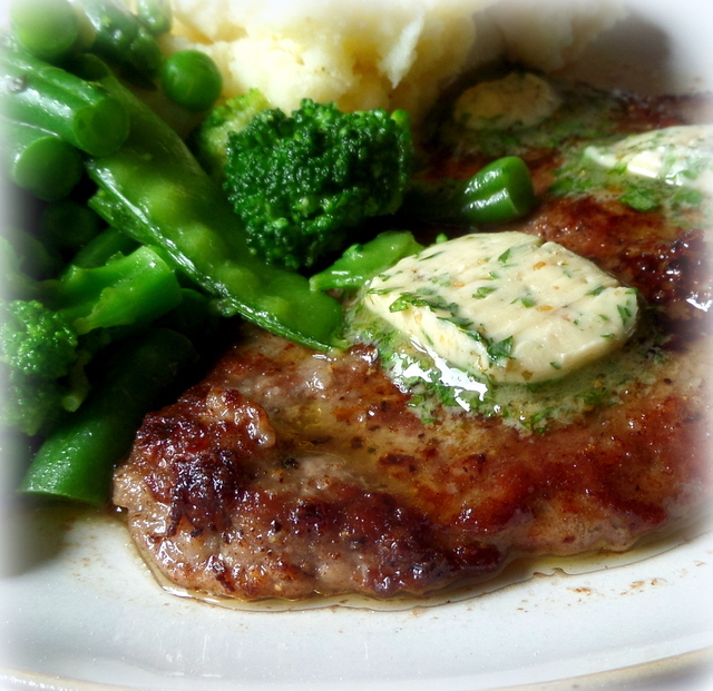 The English Kitchen Pan Fried Steaks with Parsley Butter for Two