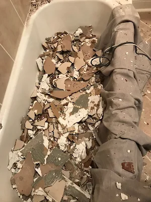 tile demolition tub