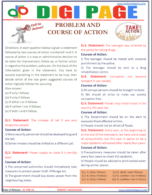 Digi Page - Reasoning - 25.02.2016 Digi Page - Reasoning - 25.02.2016