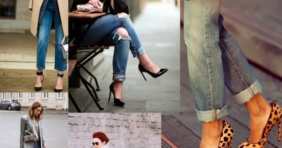 Curly in the City: jeans & heels