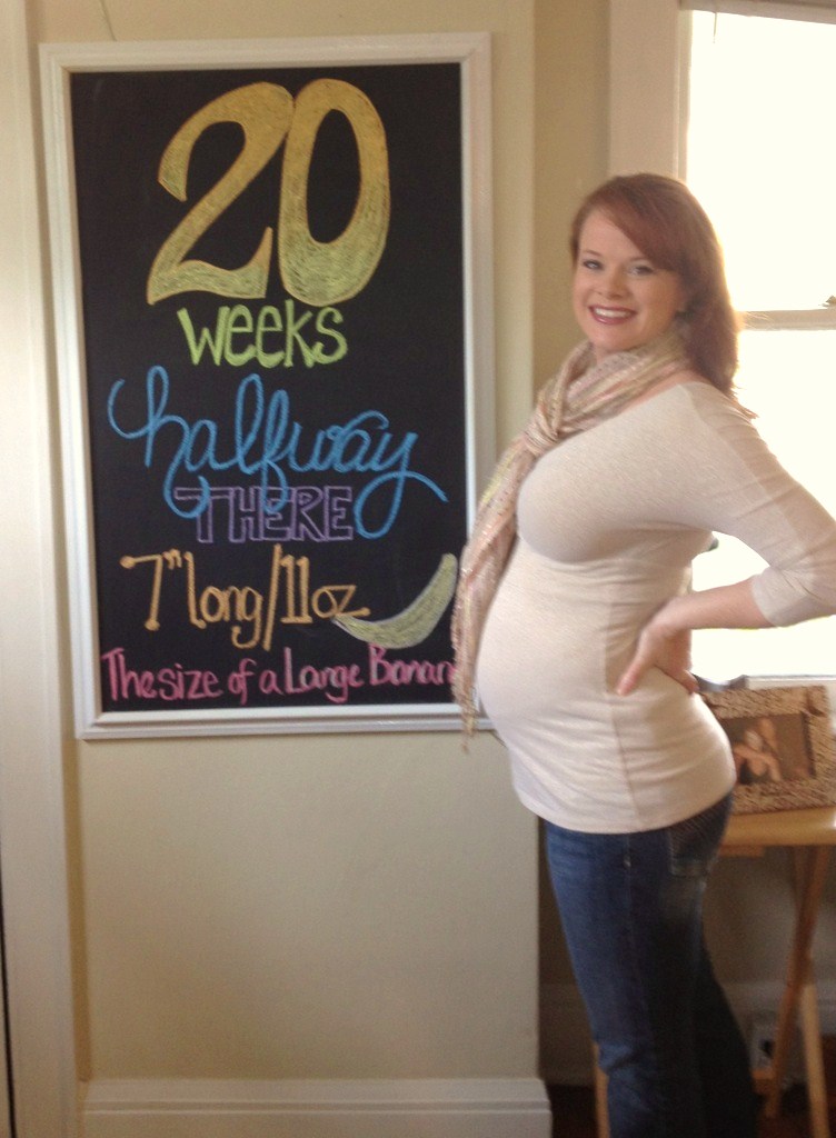 20 Weeks Pregnant Belly Girl