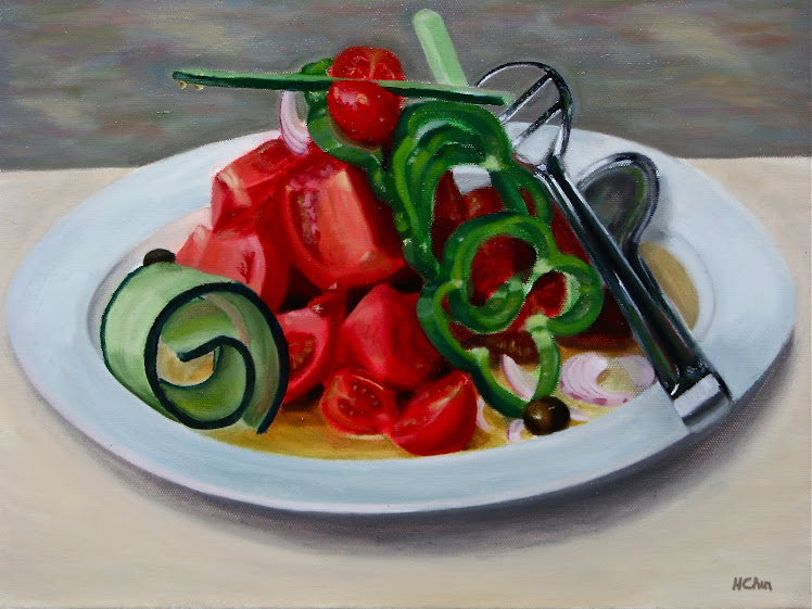 "Salad in Naxos" - 12 x 16