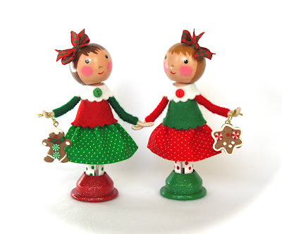 Cotton Candy Dolls: Christmas Clothespin Dolls