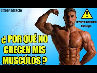 POR QUÉ NO CRECEN MIS MÚSCULOS POR QUÉ NO CRECEN MIS MÚSCULOS │ Errores comunes │Solución