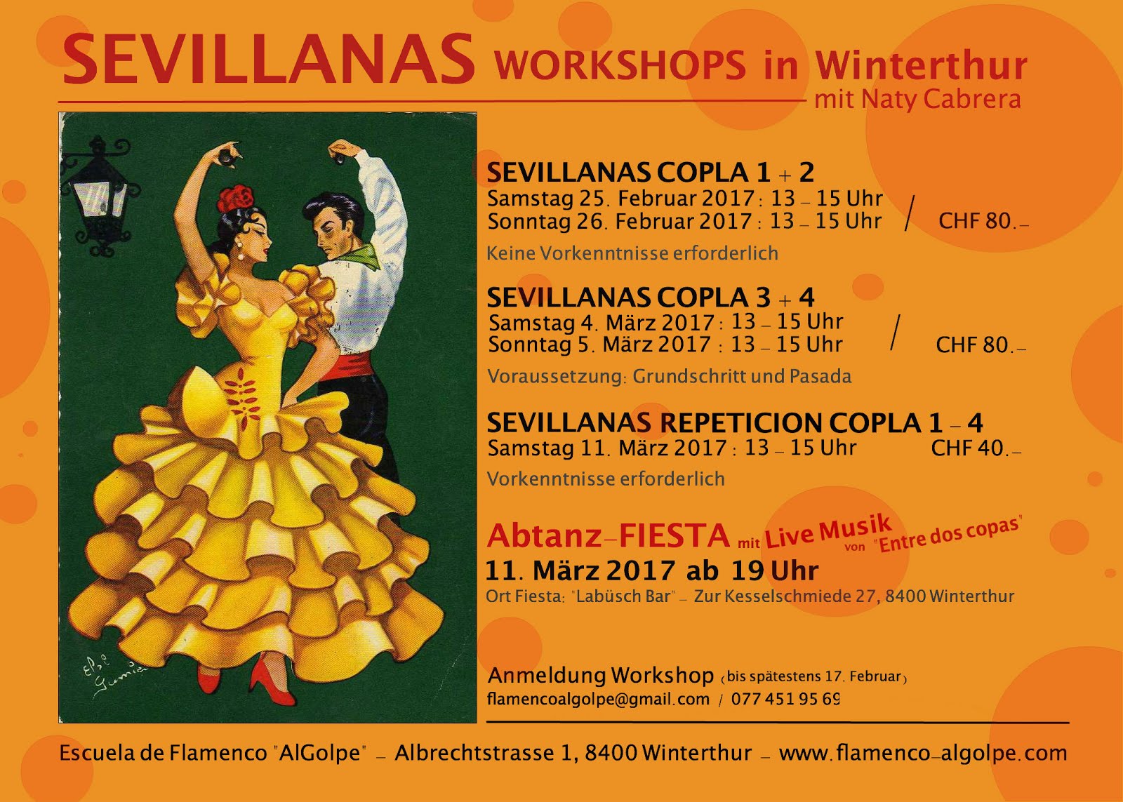 Sevillanas Workshops