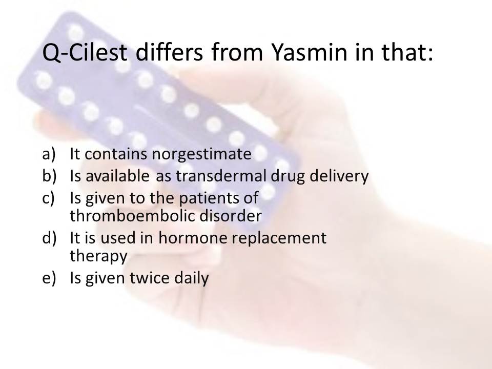 Pharma Tekk PHARMA QUIZBCQ ORAL CONTRACEPTIVES