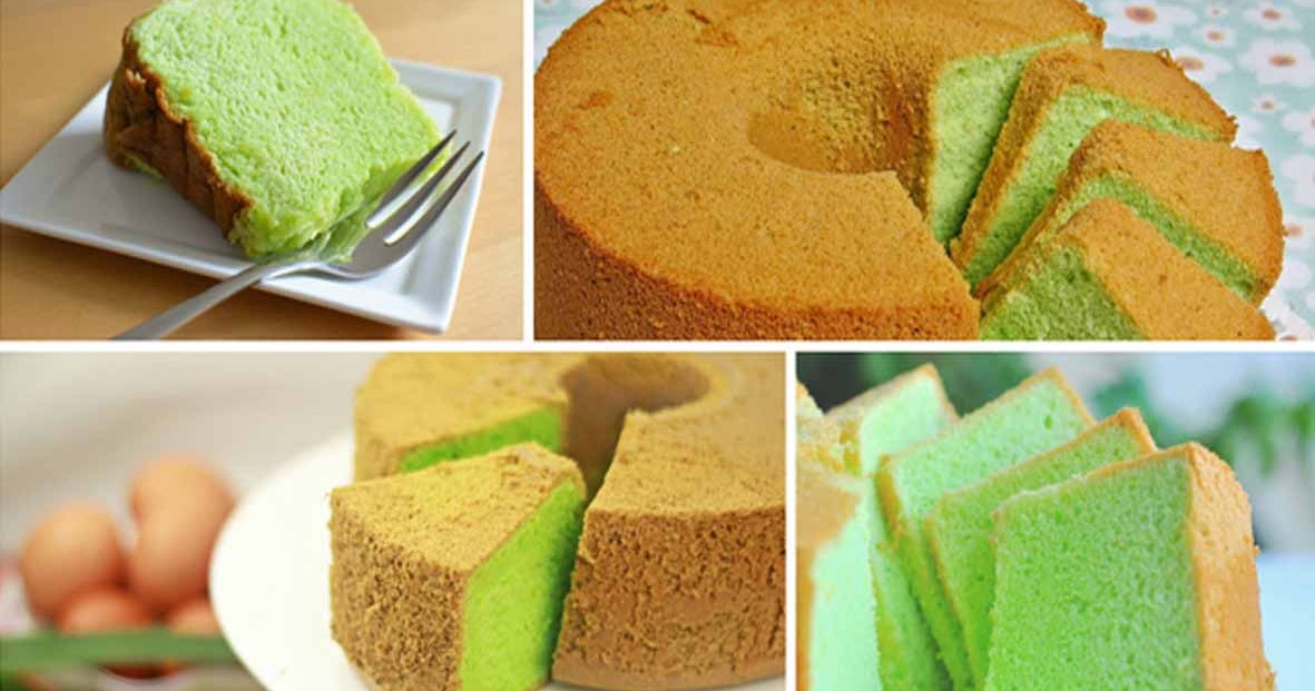 Rahasia Membuat Pandan Chiffon Cake Yang Cantik, Enak dan ...