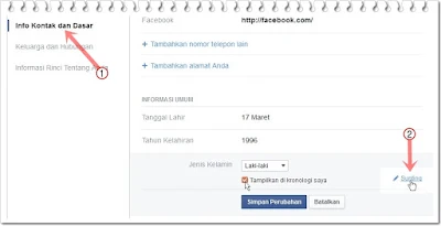 Cara Mengganti Jenis Kelamin Facebook