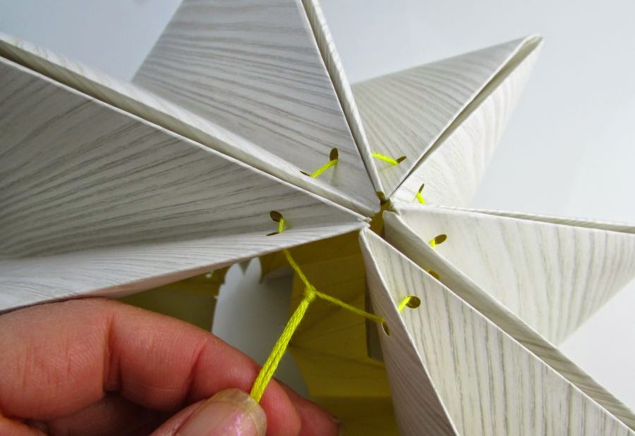 DIY Origami lampshade from paper 99create