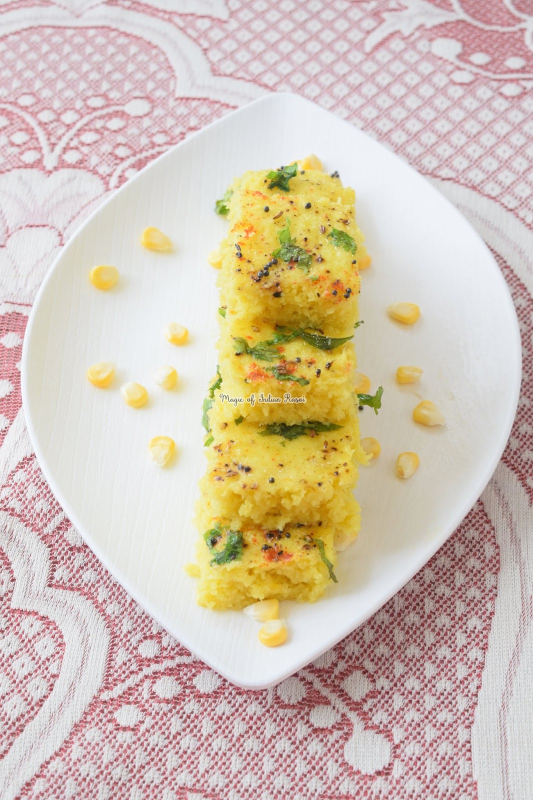Corn Dhokla Recipe Instant Sweet Corn & Rava Dhokla कॉर्न का ढोकला
