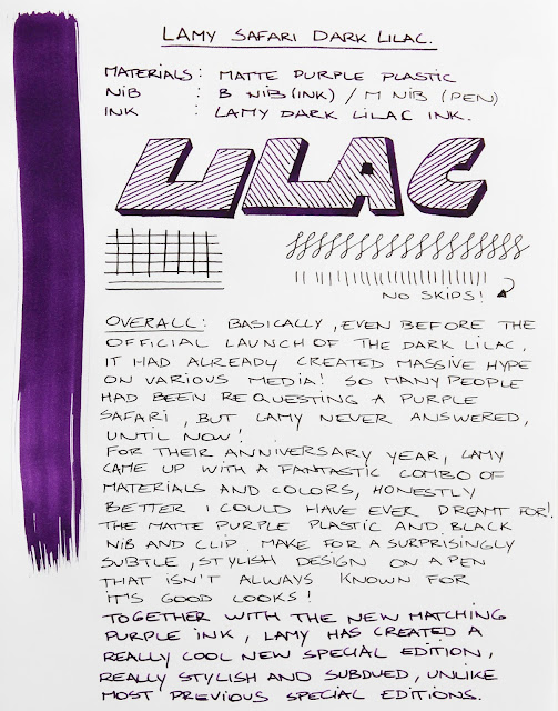 Lamy Safari Dark Lilac special edition fountain pen review
